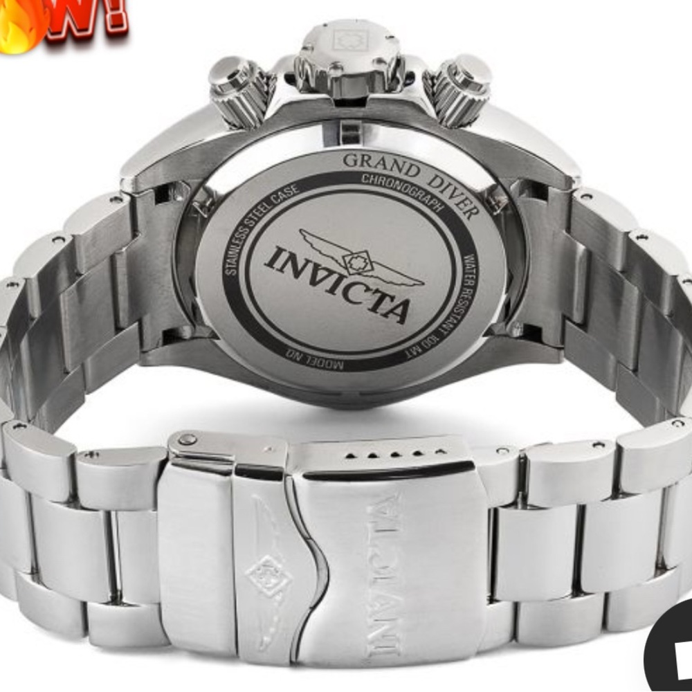 Invicta Grand Diver Miami Edition Silver and Gold Chronograph 45mm 100 meter WR - Picture 3 of 9
